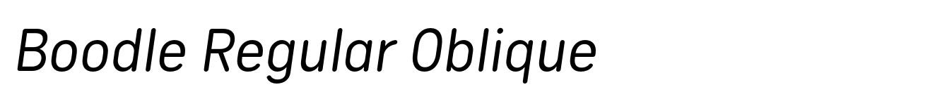 Boodle Regular Oblique image